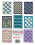 Collection of quilt patterns with 'Fabric Cafe' branding at the bottom.