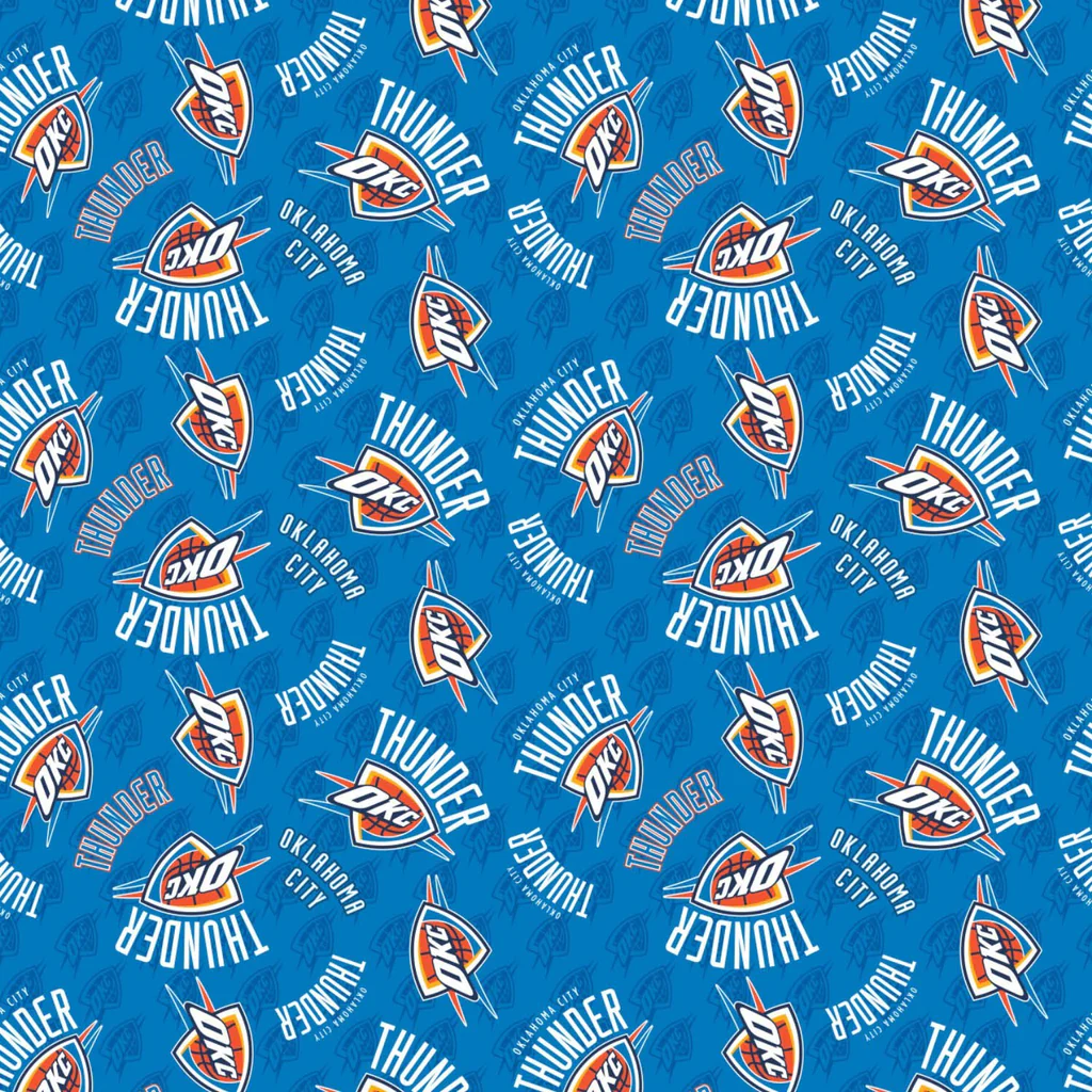 Fabric Camelot NBA Collection Oklahoma City Thunder by the Quarter Yard 83OKC0002