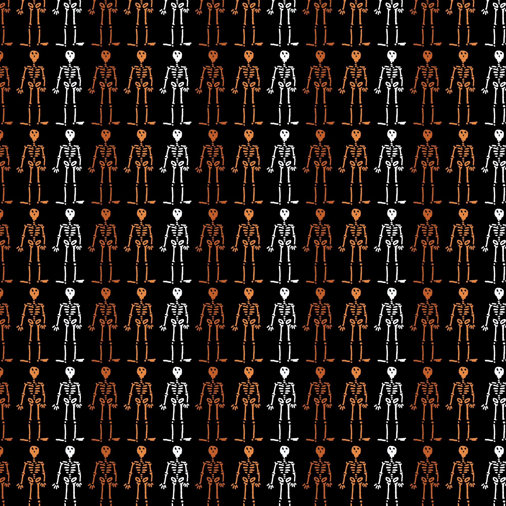 Fabric Cloud9 Black/Multi The Lineup Dem Bones by the Quarter Yard 229174