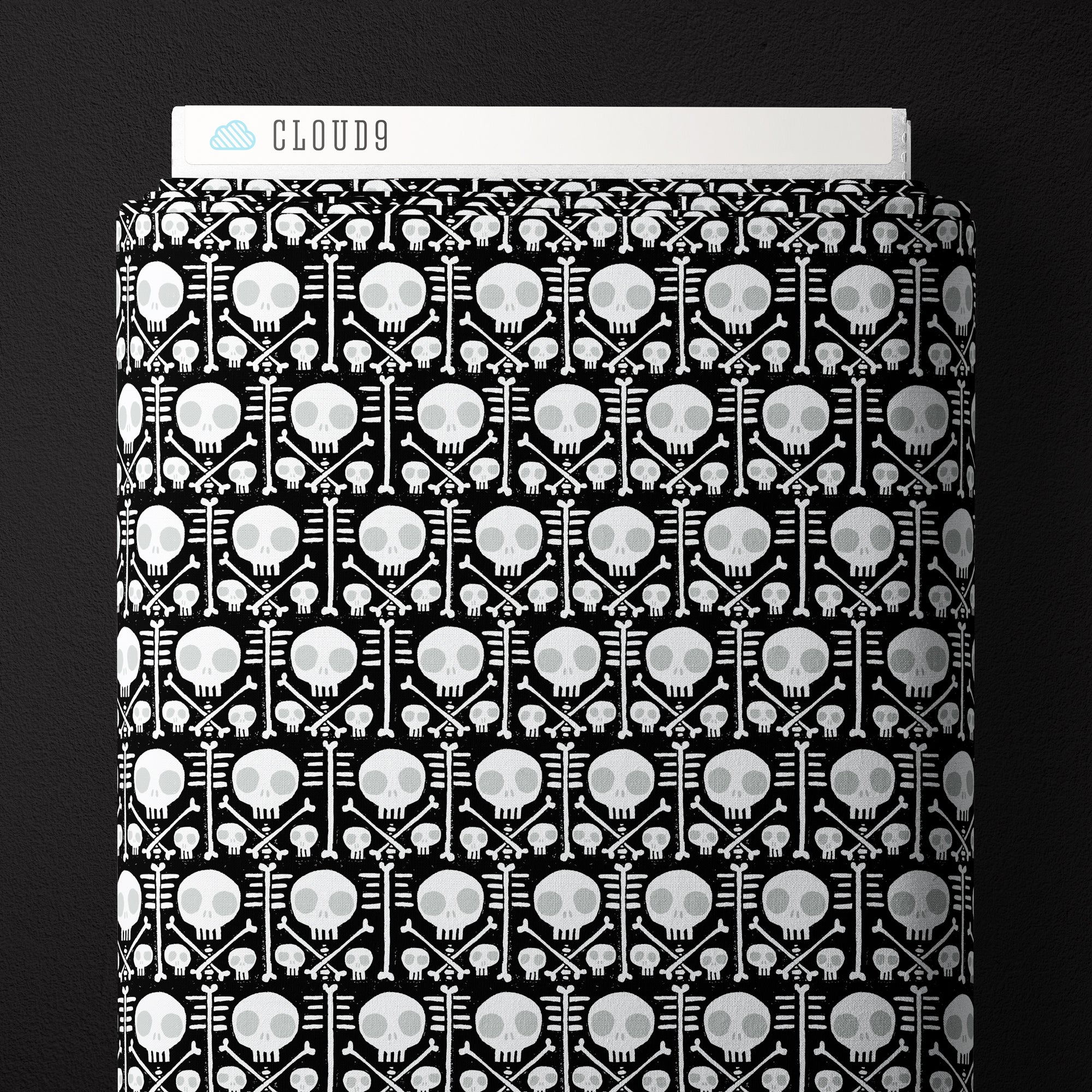 Fabric Cloud9 Black X-Ray Dem Bones by the Quarter Yard 229180