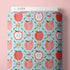 Fabric Cloud9 Blue Apples & Wiggles Bookworm by the Quarter Yard 228948