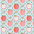 Fabric Cloud9 Blue Apples & Wiggles Bookworm by the Quarter Yard 228948