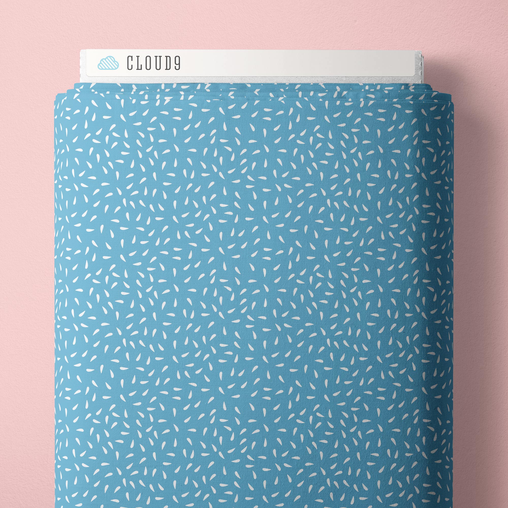 Fabric Cloud9 Blue Little Seeds Bookworm by the Quarter Yard 228940