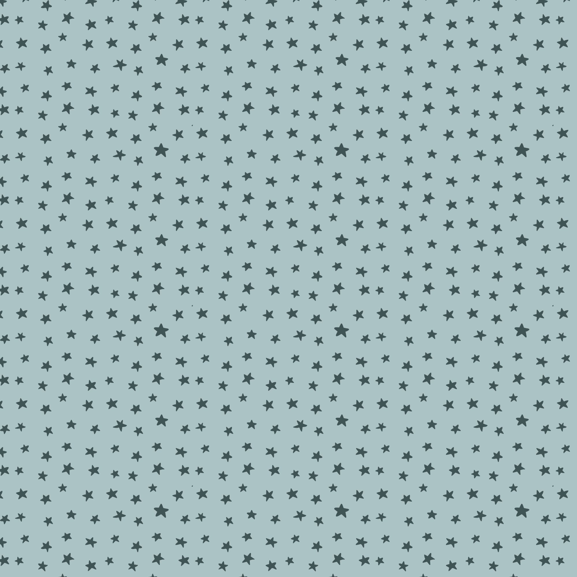 Pattern of small stars on a light blue background