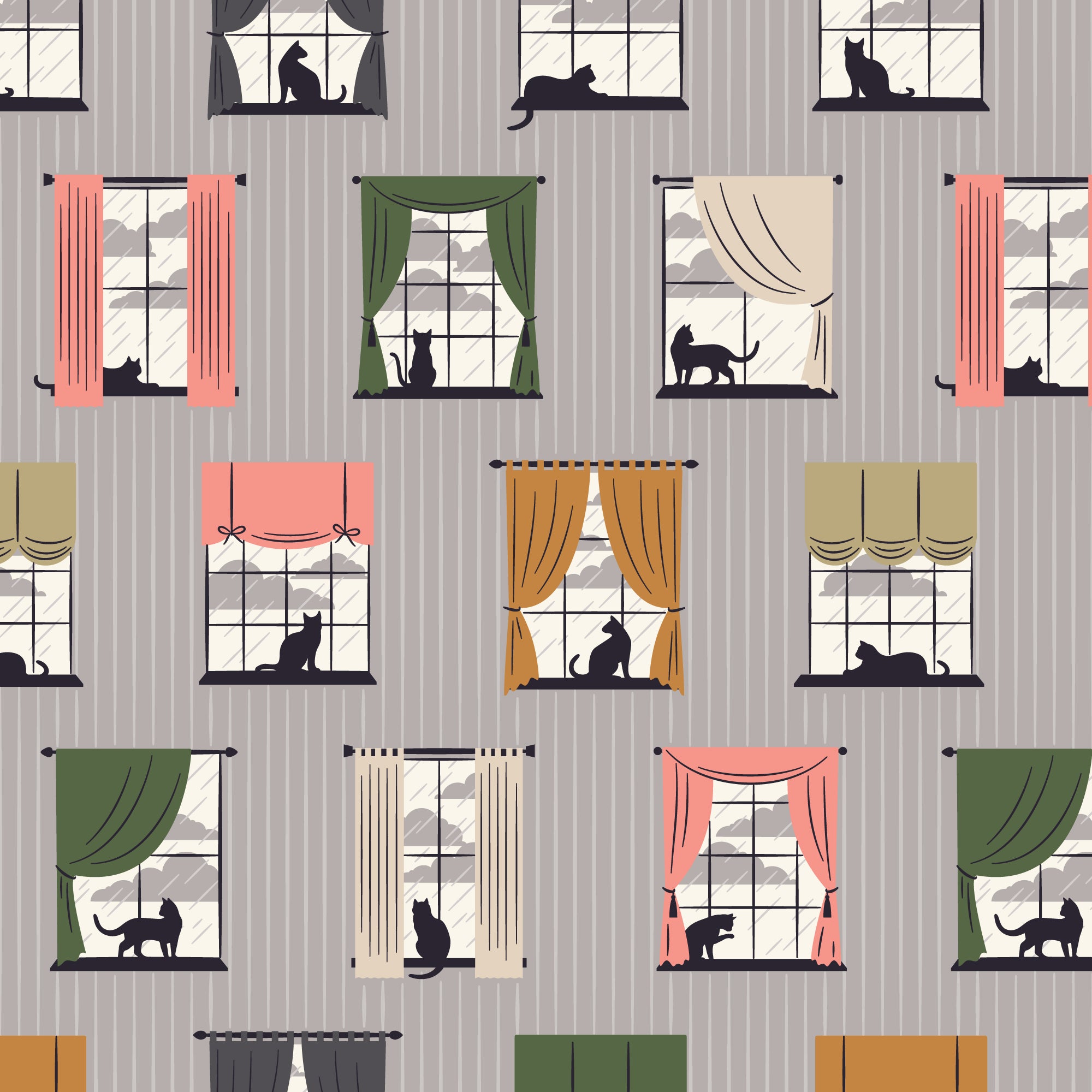 Fabric Cloud9 Cozy & Dry Spring Showers by the Quarter Yard 228227