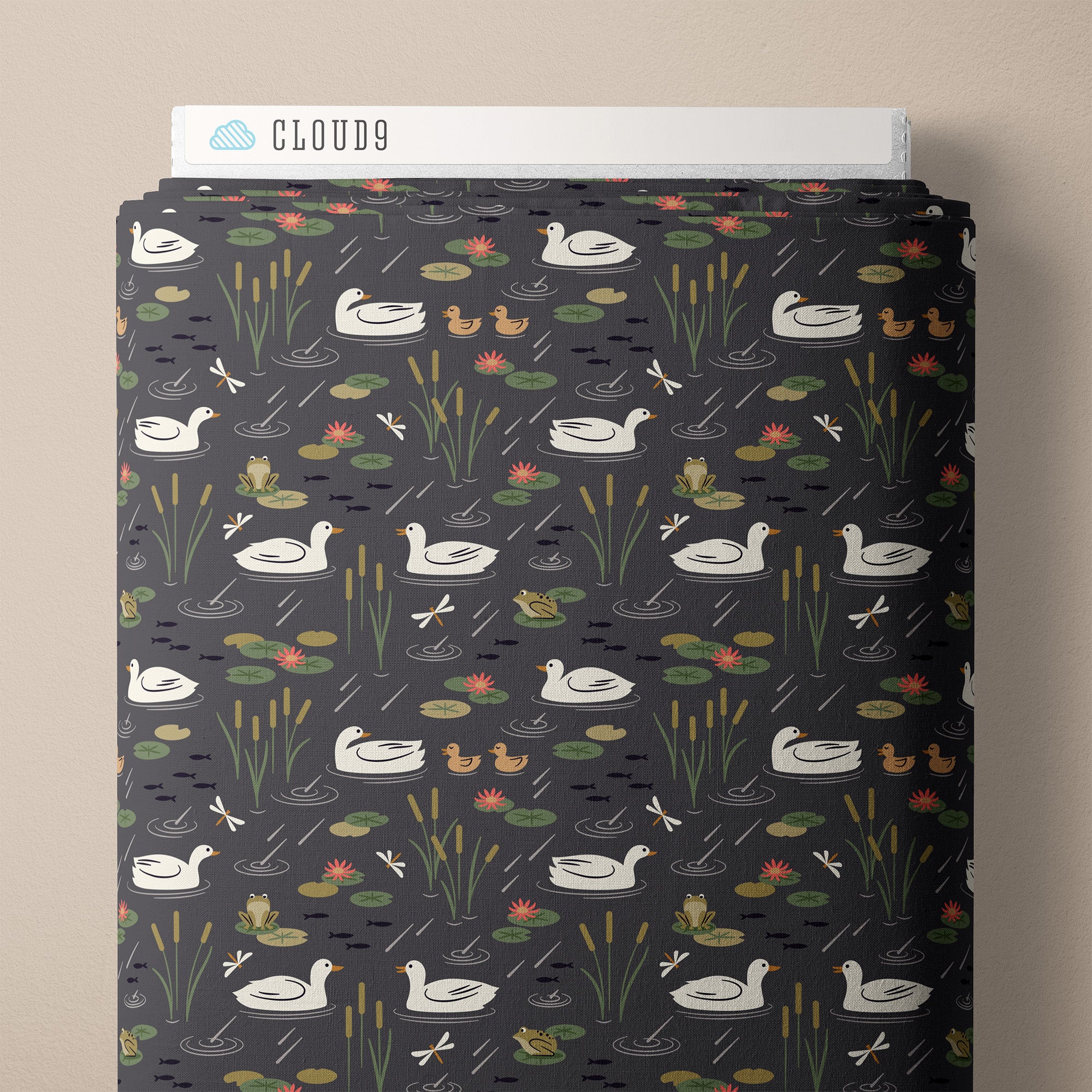 Fabric Cloud9 Duck Pond Spring Showers by the Quarter Yard 228216