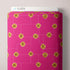 Fabric Cloud9 Fuchsia Floral Grid Summer Sun by the Quarter Yard 228816