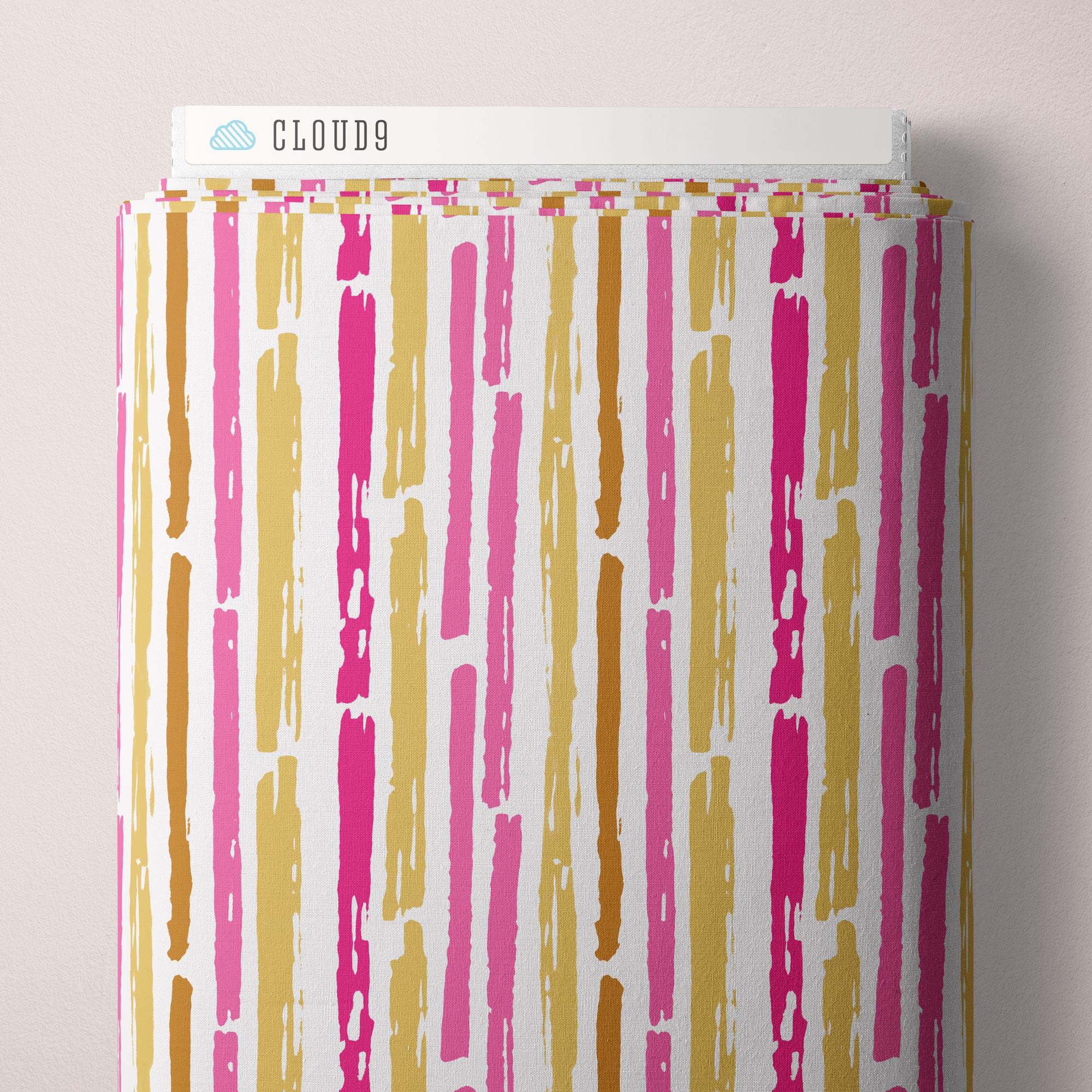 Fabric Cloud9 Fun Lines Summer Sun by the Quarter Yard 228832