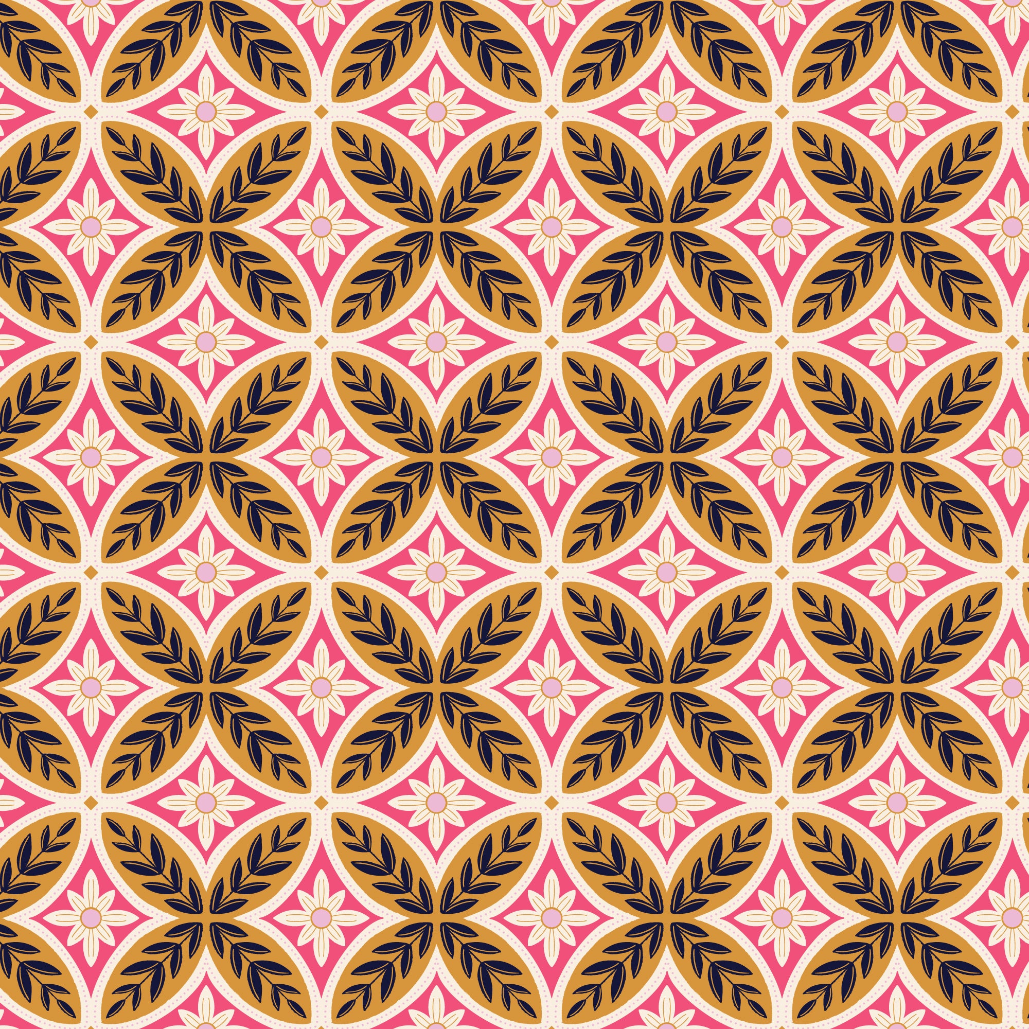 Fabric Cloud9 Gold Aurora Rococo Riot by the Quarter Yard 228960