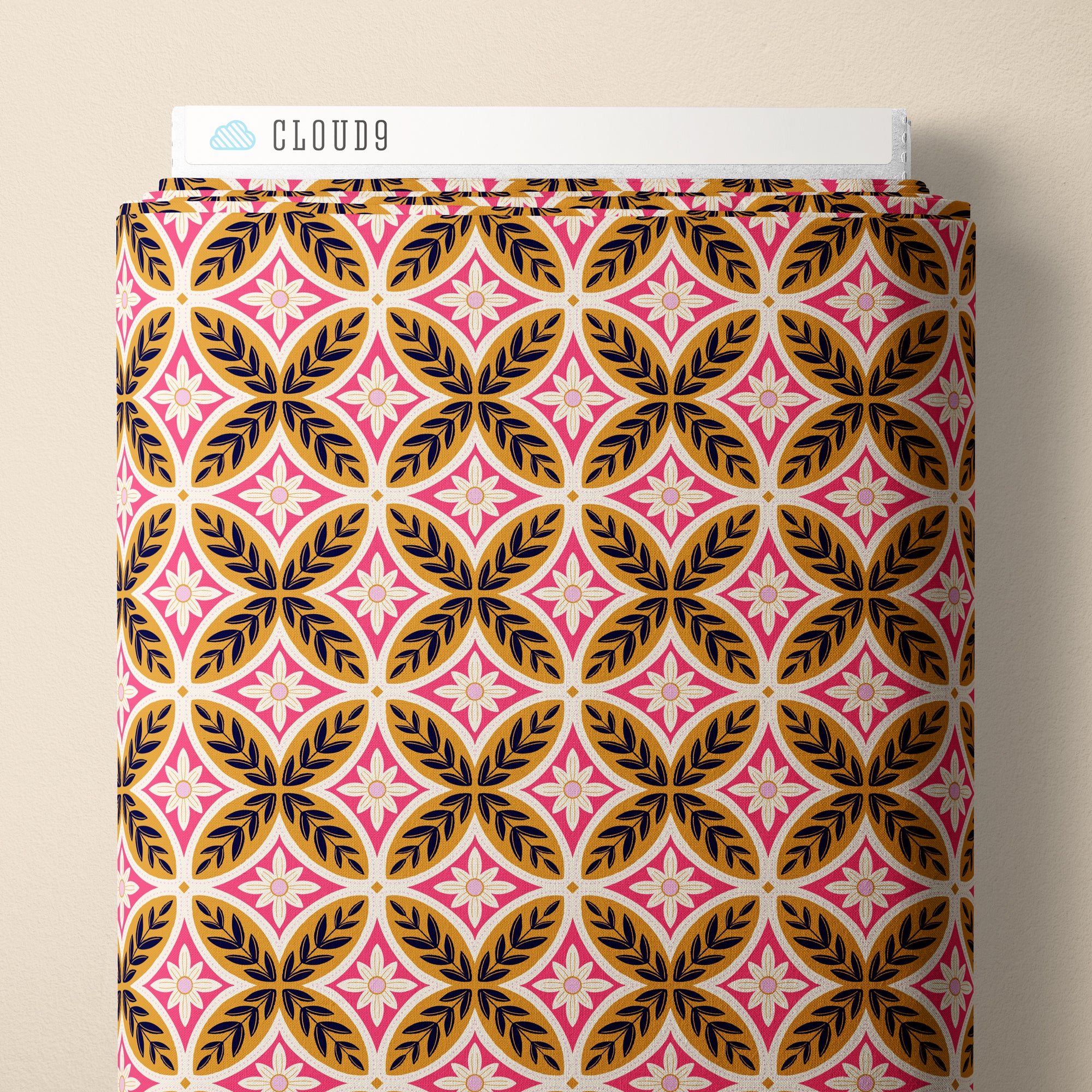 Fabric Cloud9 Gold Aurora Rococo Riot by the Quarter Yard 228960