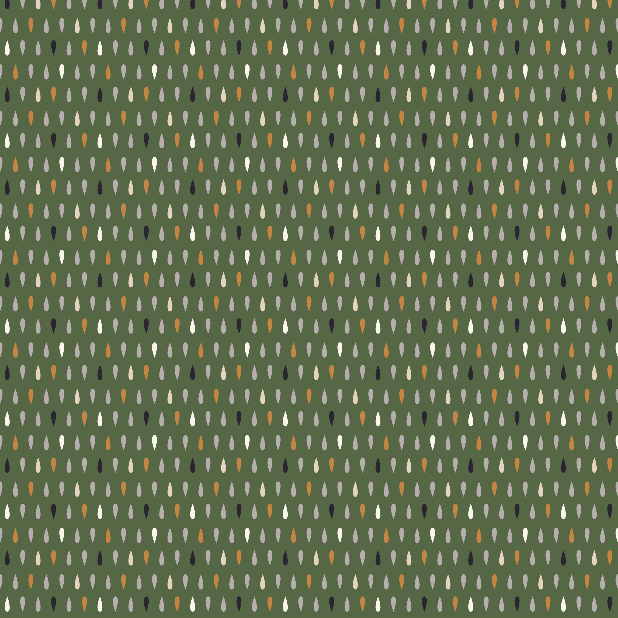 Fabric Cloud9 Green Raindrops Spring Showers by the Quarter Yard 228220