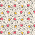 Fabric Cloud9 Ivory/Multi Big Heart Plus Love, Ink by the Quarter Yard 228642