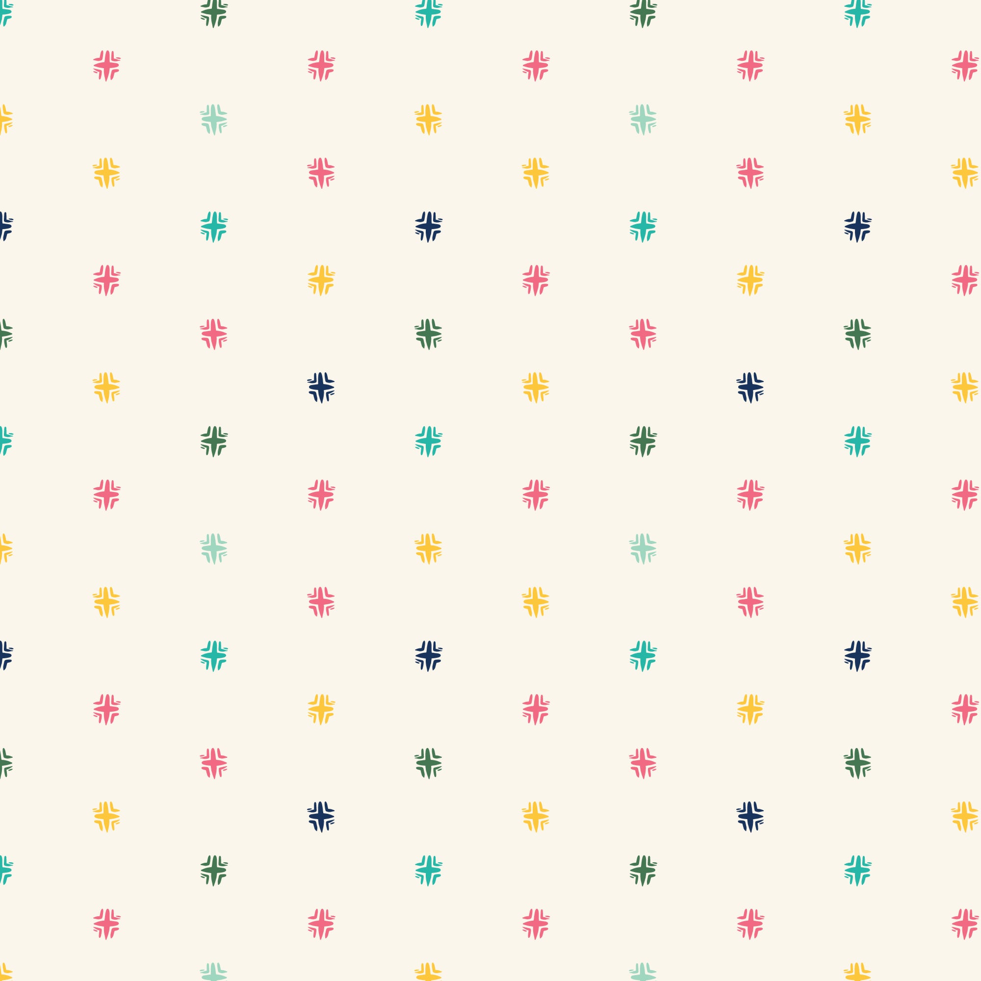 Fabric Cloud9 Ivory/Multi Fiesta Dot Desert Dance by the Quarter Yard 228548