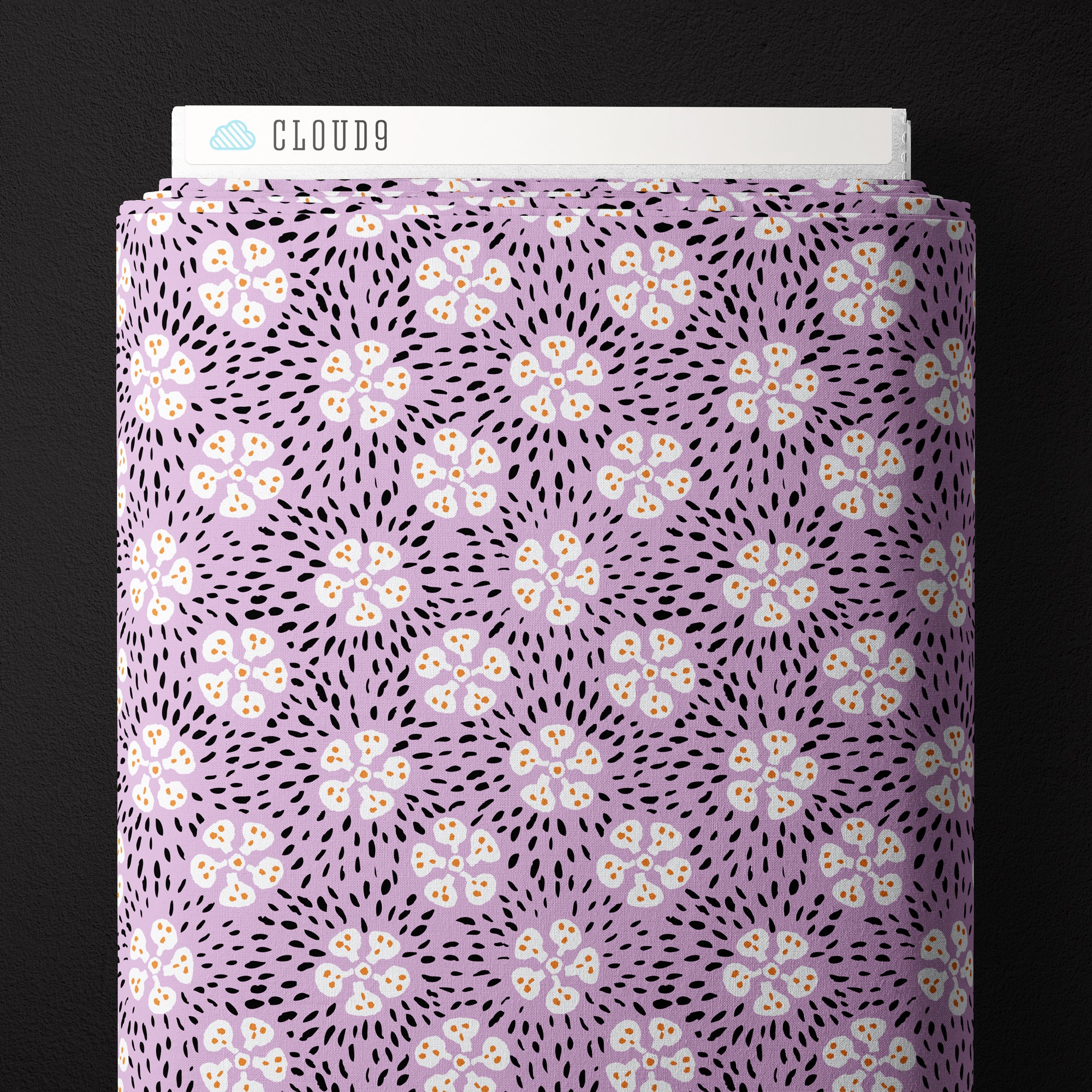 Fabric Cloud9 Light Purple Tombstone Vine Dem Bones by the Quarter Yard 229167