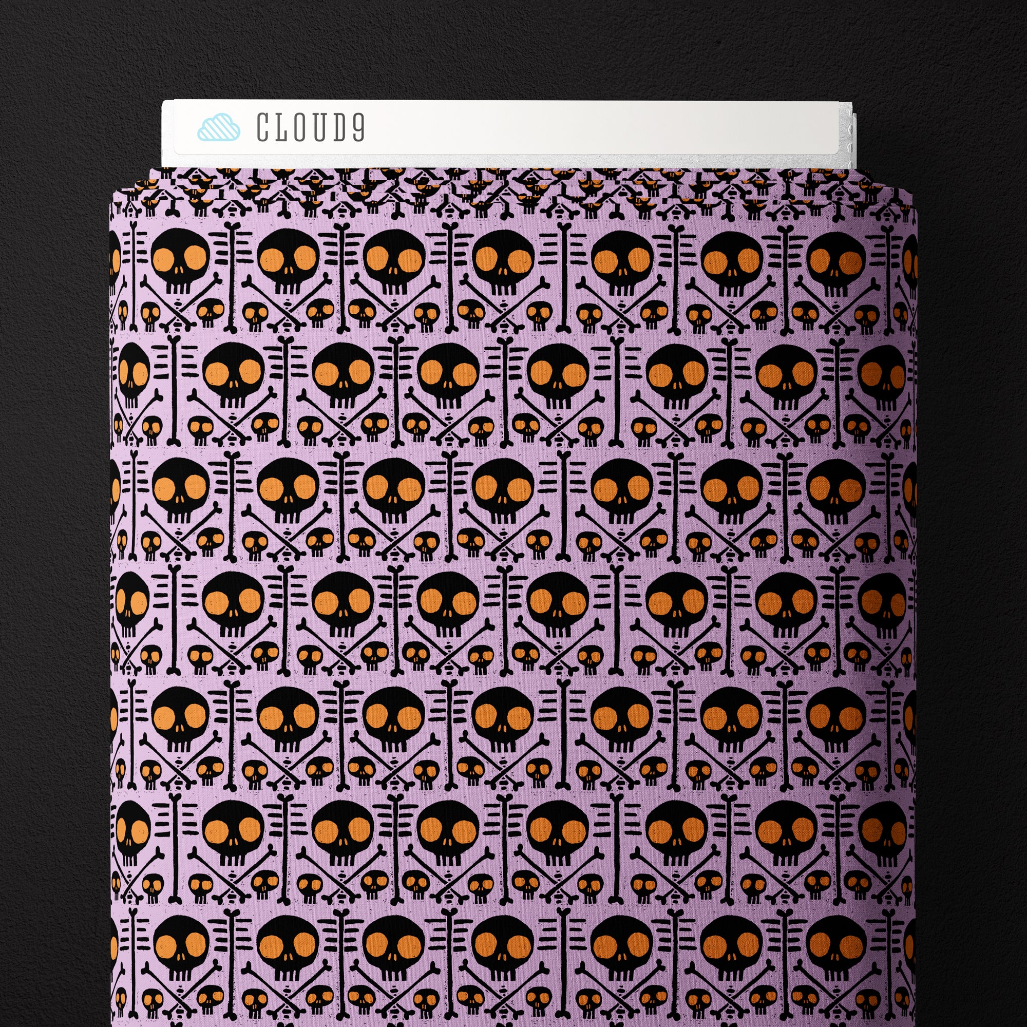 Fabric Cloud9 Light Purple X-Ray Dem Bones by the Quarter Yard 229182