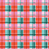 Plaid pattern with red, green, and pink colors