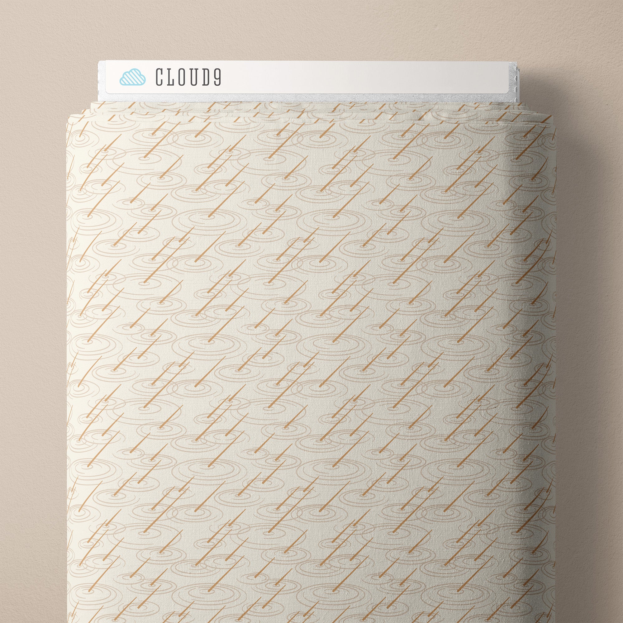 Fabric Cloud9 Natural Raindrops Spring Showers by the Quarter Yard 228219