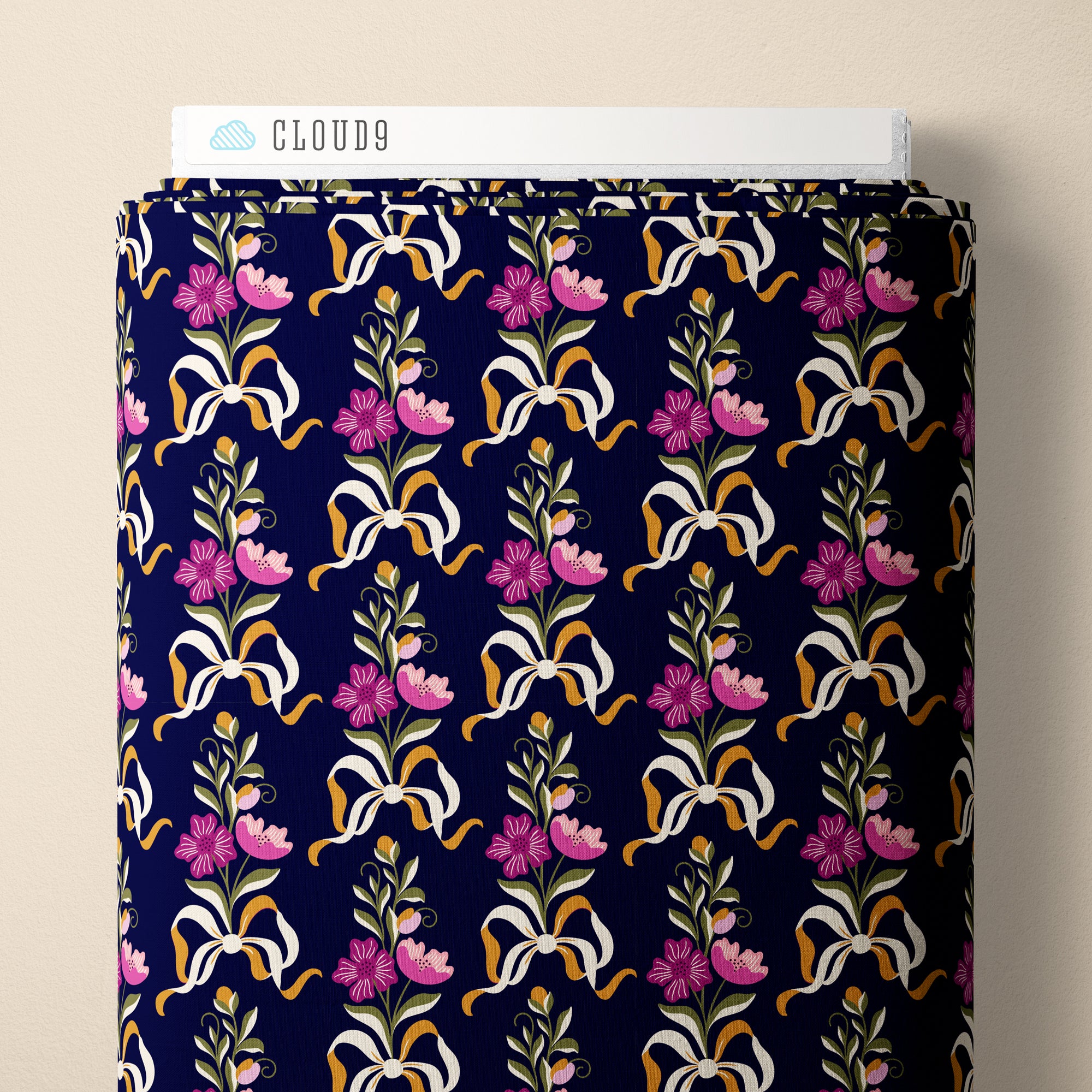 Fabric Cloud9 Noir Floral Fete Rococo Riot by the Quarter Yard 228959