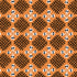 Fabric Cloud9 Orange Checker Bone Dem Bones by the Quarter Yard 229178