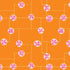 Fabric Cloud9 Orange Floral Grid Summer Sun by the Quarter Yard 228818