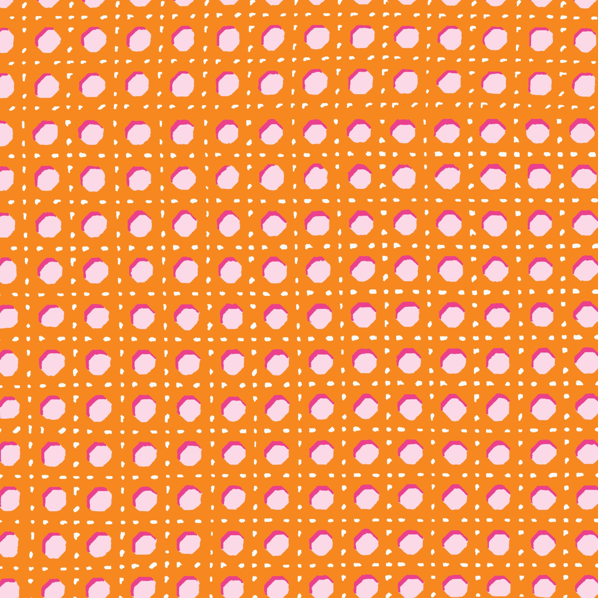 Fabric Cloud9 Orange Studio Caning Summer Sun by the Quarter Yard 228820