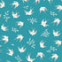 Fabric Cloud9 Peacock Blue Swoop Meadow Melody by the Quarter Yard 228935