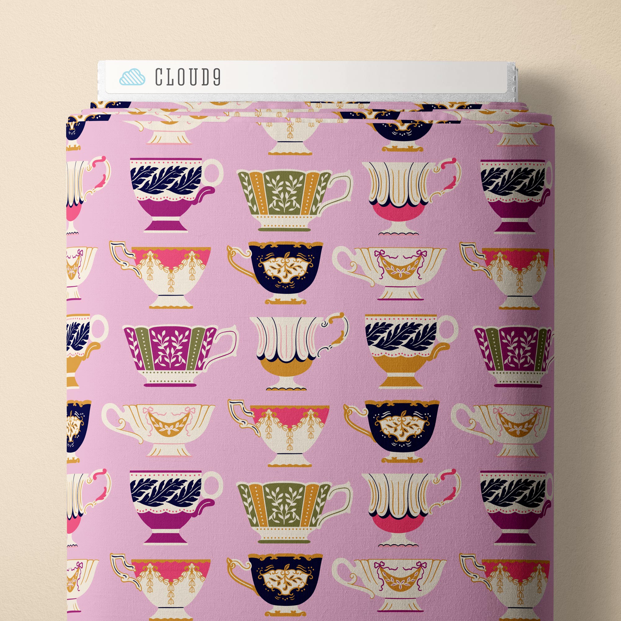 Fabric Cloud9 Petal Porcelain Punk Rococo Riot by the Quarter Yard 228973