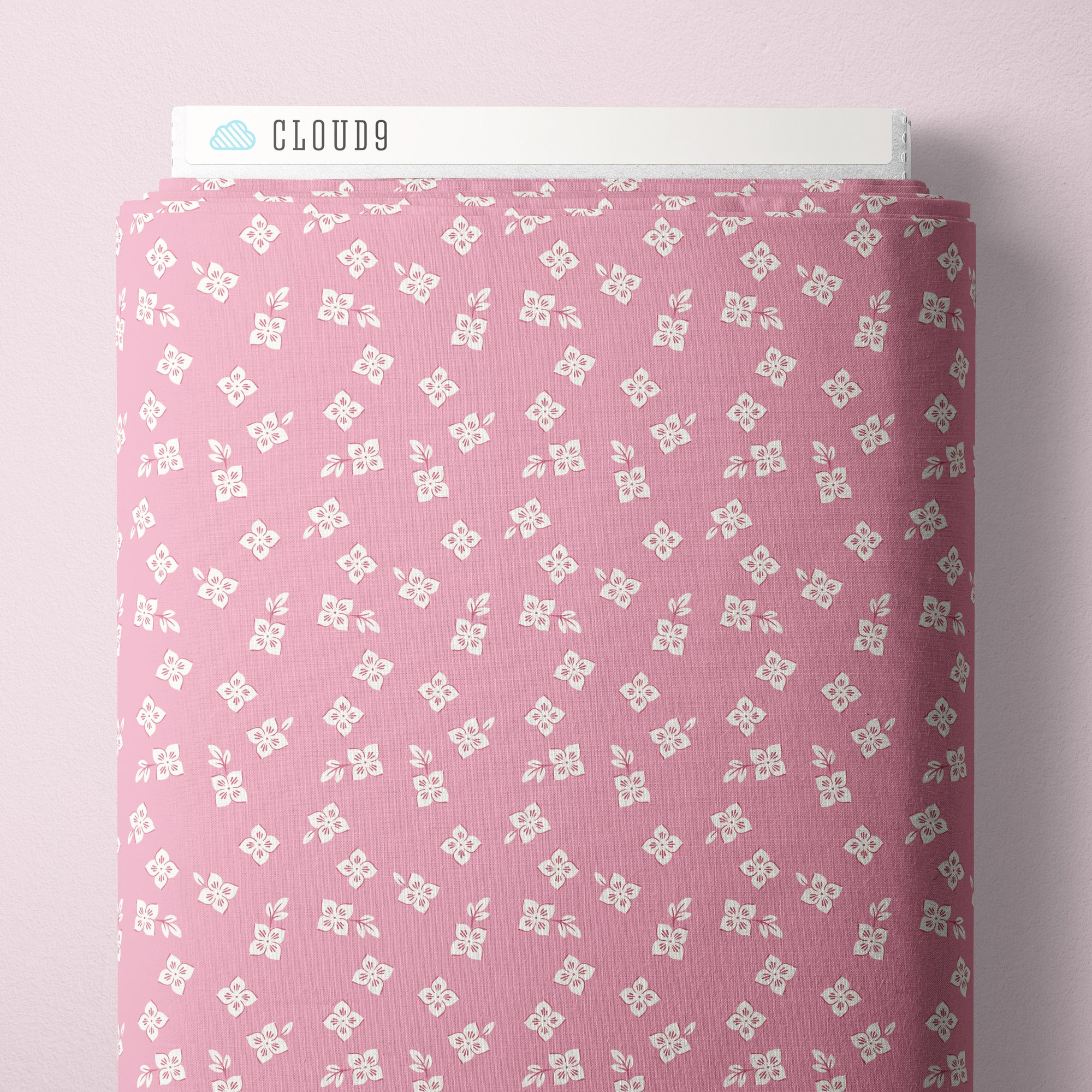 Fabric Cloud9 Pink Pretty Maids Meadow Melody by the Quarter Yard 228922