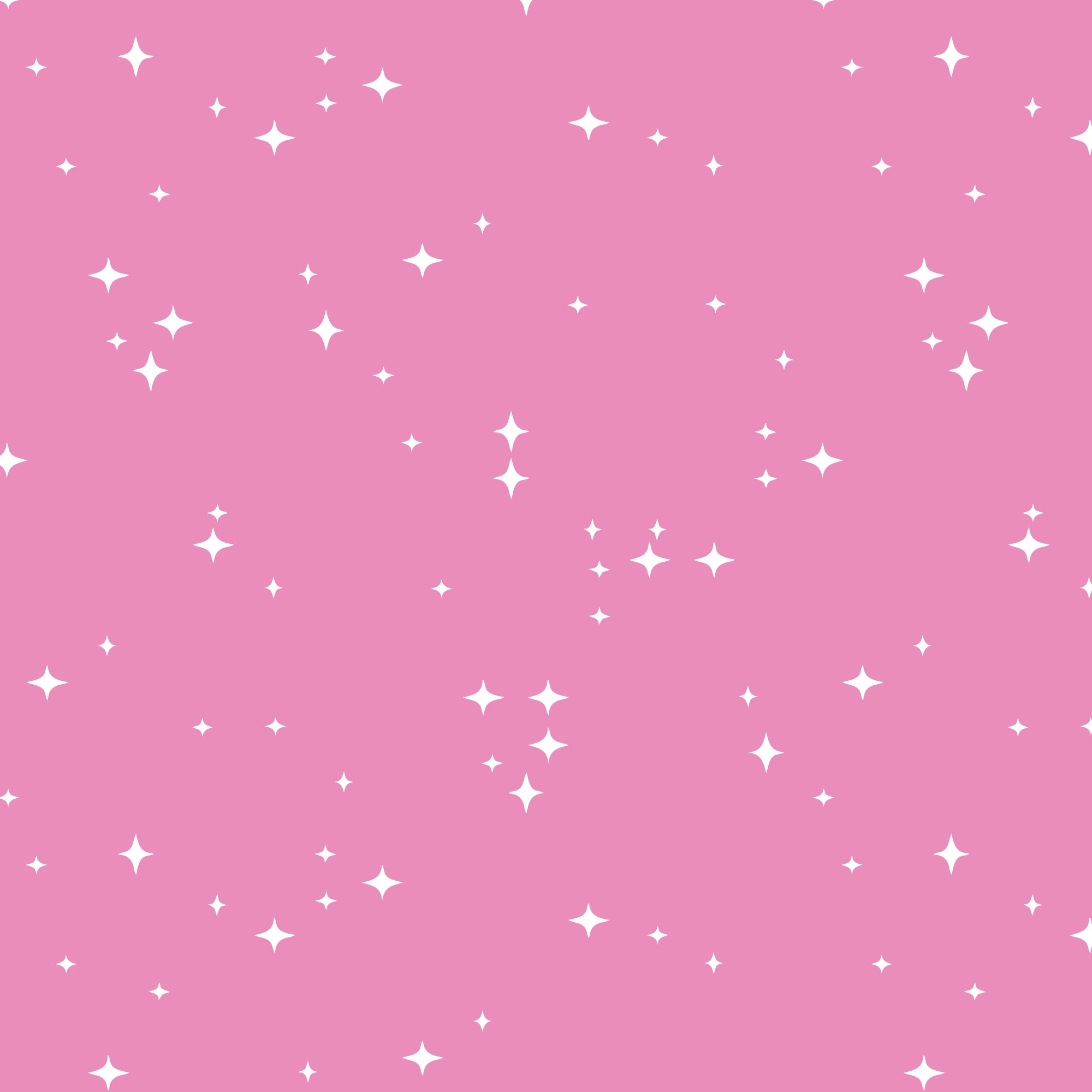 Pink background with white star patterns