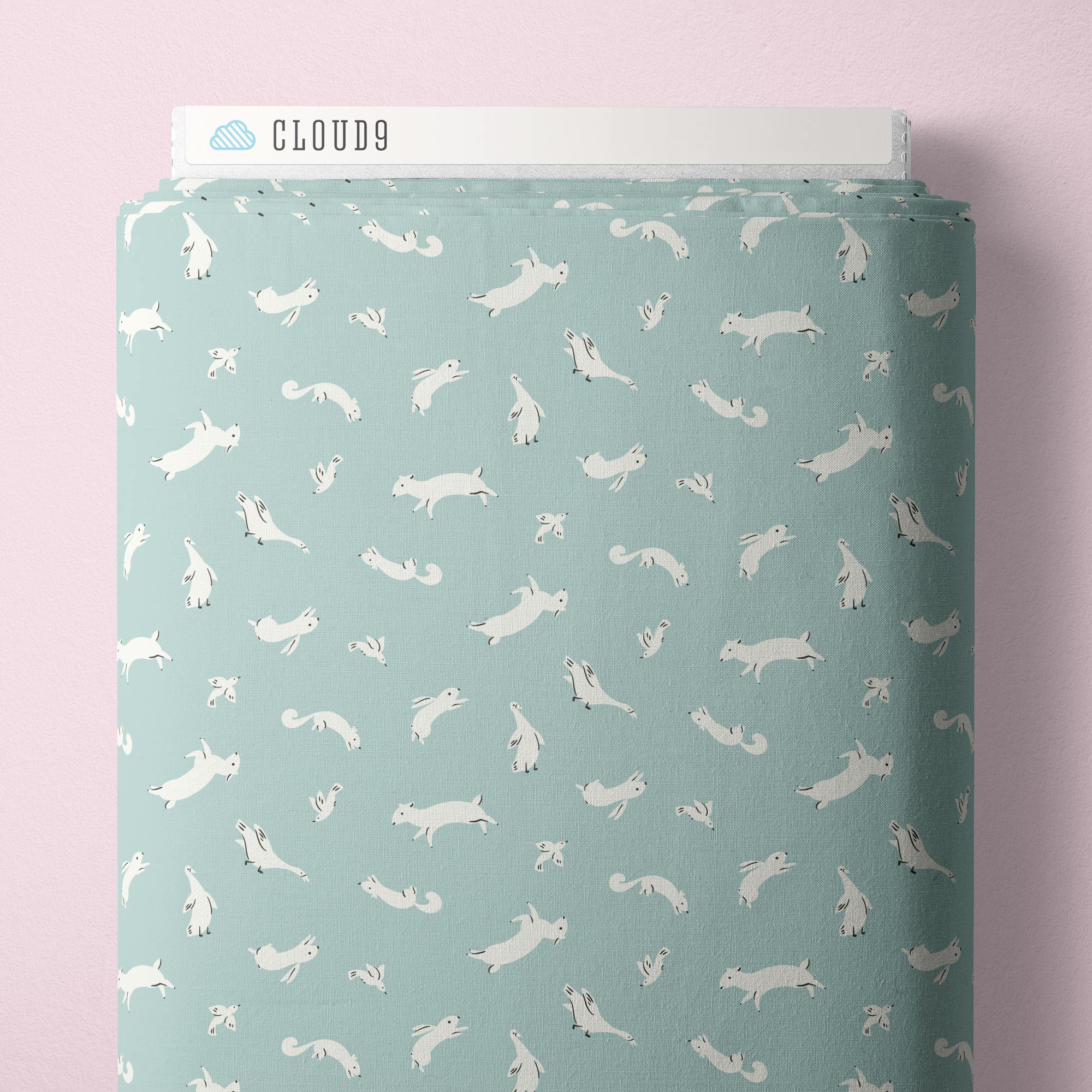 Fabric Cloud9 Powder Blue Gentle Dell Meadow Melody by the Quarter Yard 228930