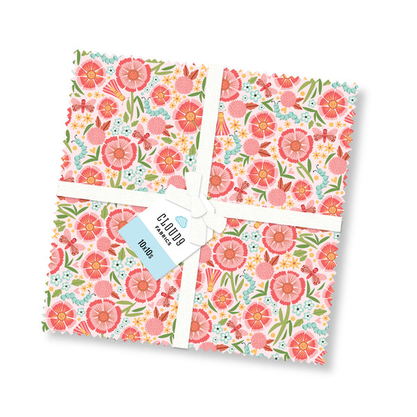 Fabric Cloud9 Precuts Love Bugs 10" Squares 600365