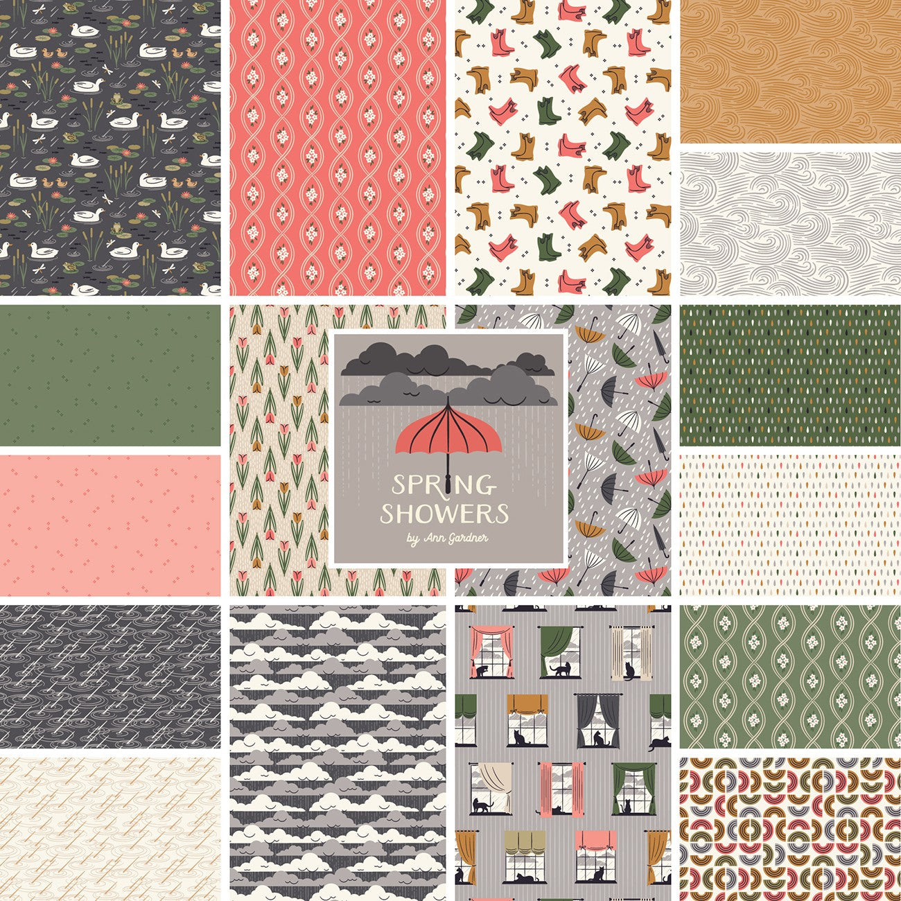 Fabric Cloud9 Precuts Spring Showers