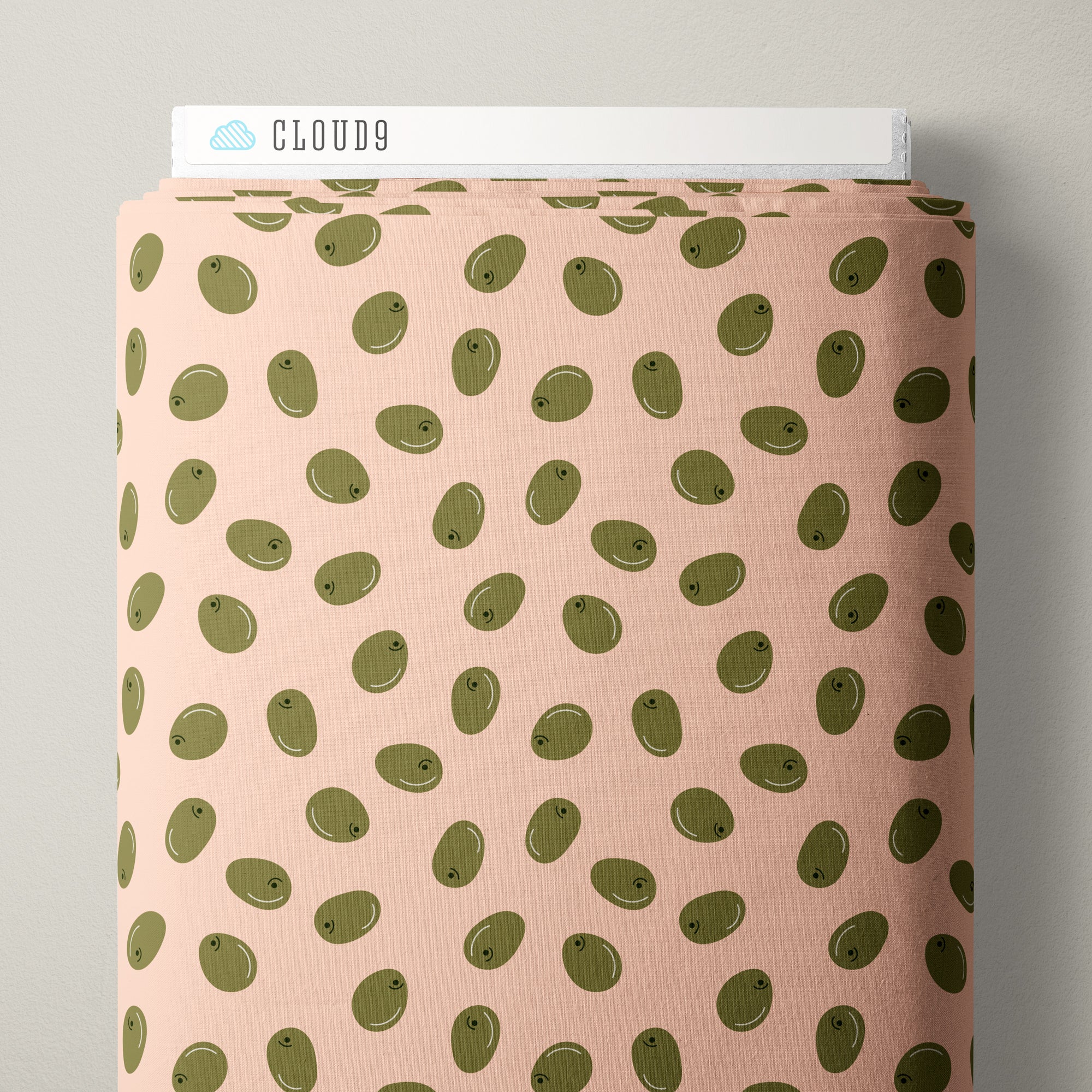 Fabric Cloud9 Prosciutto Tapenade Dots La Delicatessa by the Quarter Yard 229464