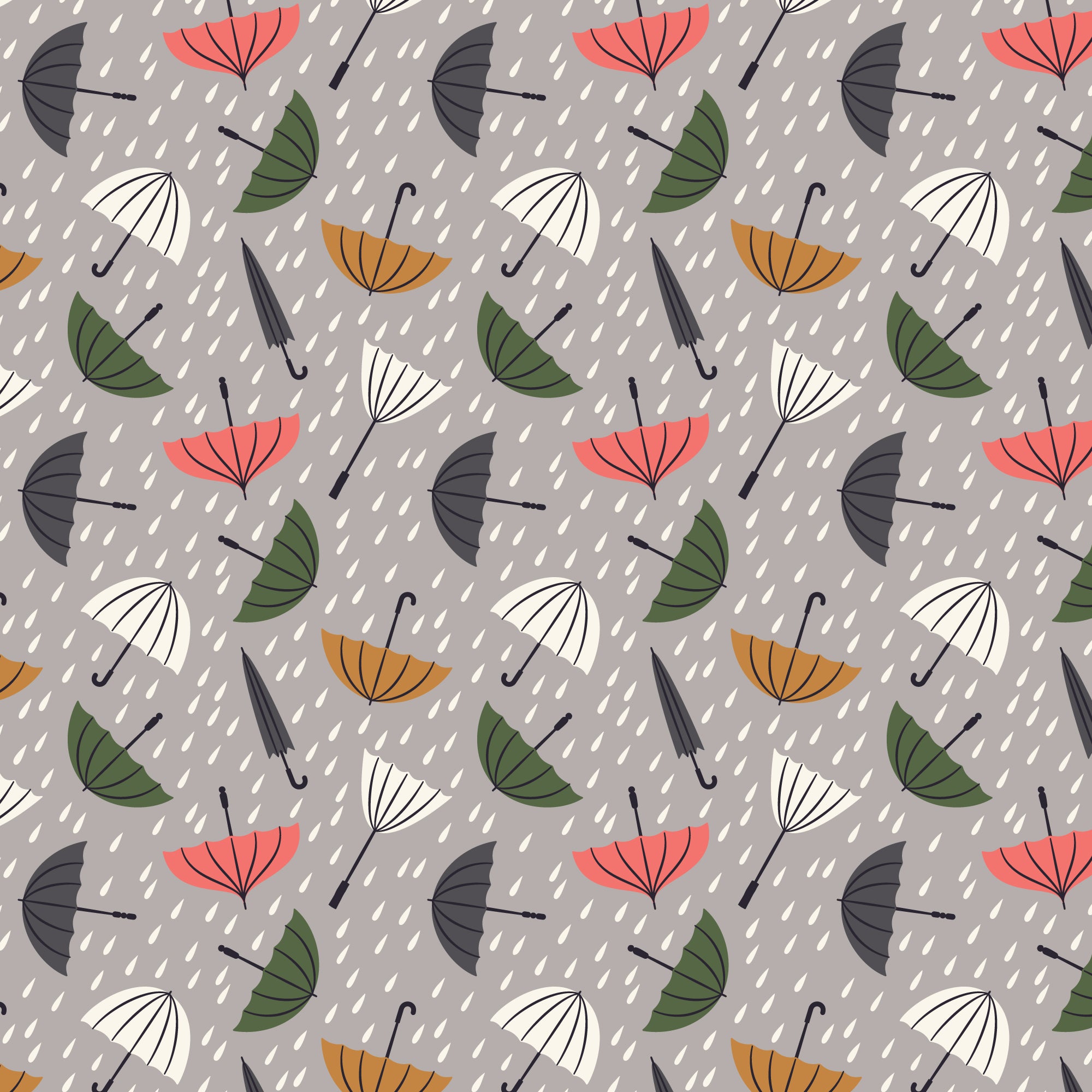 Fabric Cloud9 Rainy Day Spring Showers by the Quarter Yard 228226