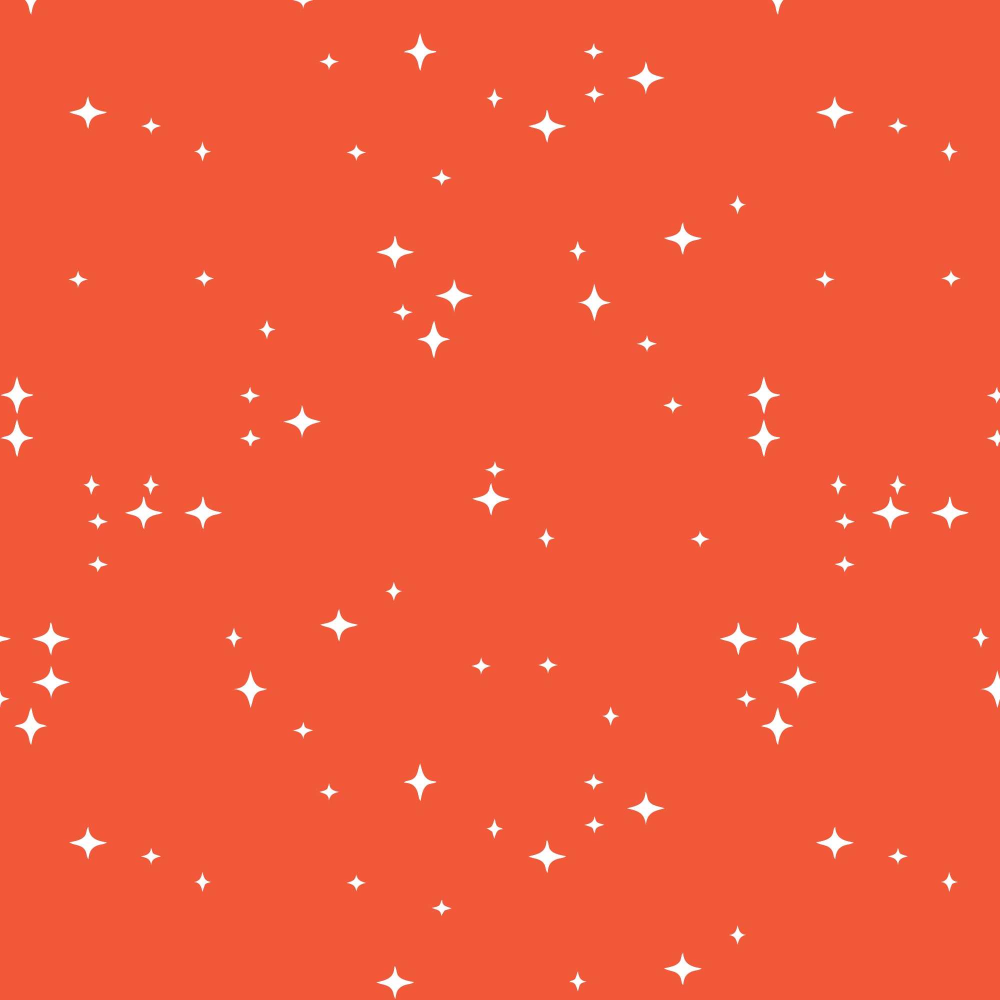White star shapes on a red fabric