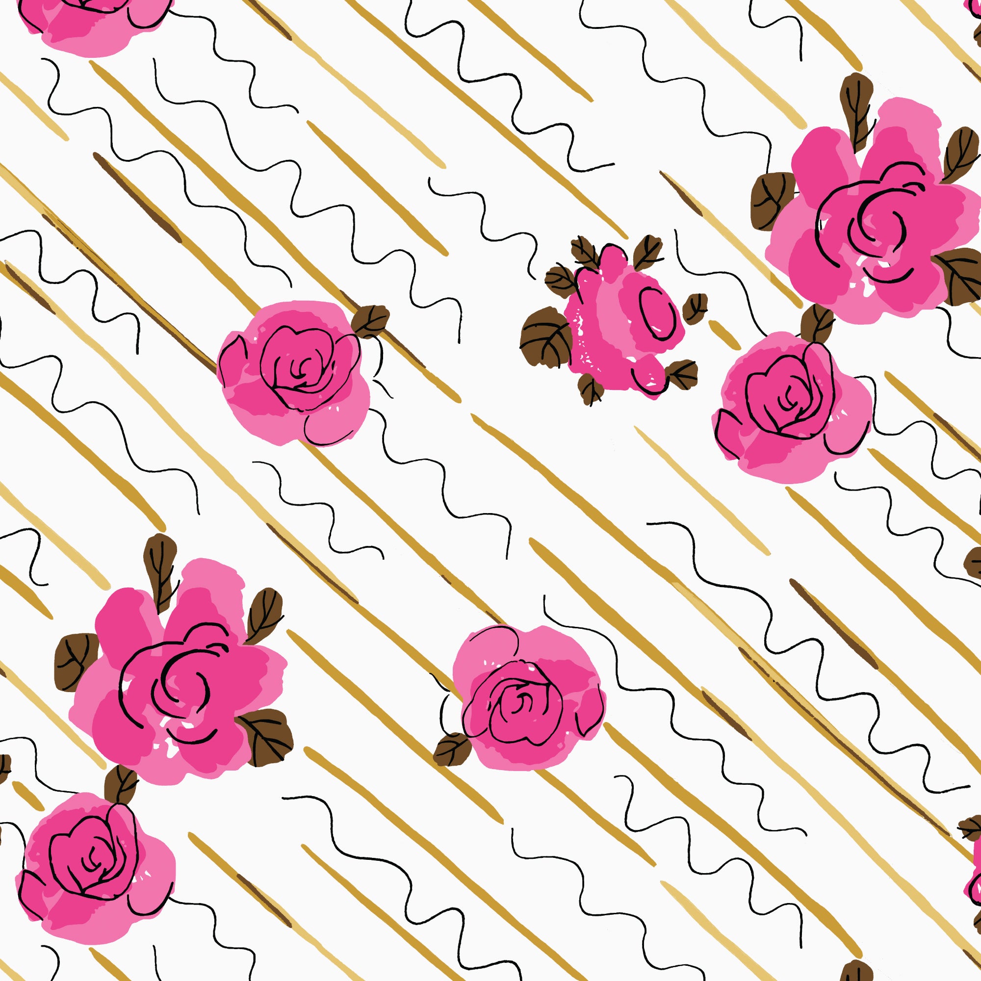 Fabric Cloud9 Rose Trellis Summer Sun by the Quarter Yard 228831