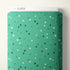 Green fabric with star pattern and 'Cloud9' branding on a white background
