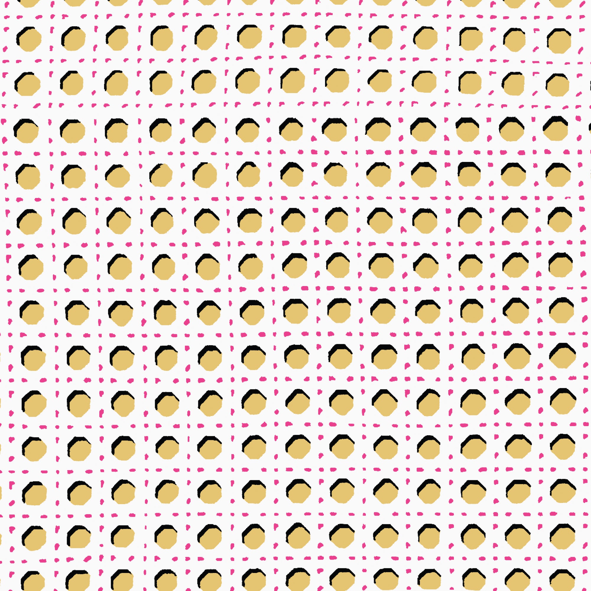 Fabric Cloud9 White/Gold Studio Caning Summer Sun by the Quarter Yard 228819