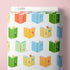 Fabric Cloud9 White/Multi Book Club Bookworm by the Quarter Yard 228945