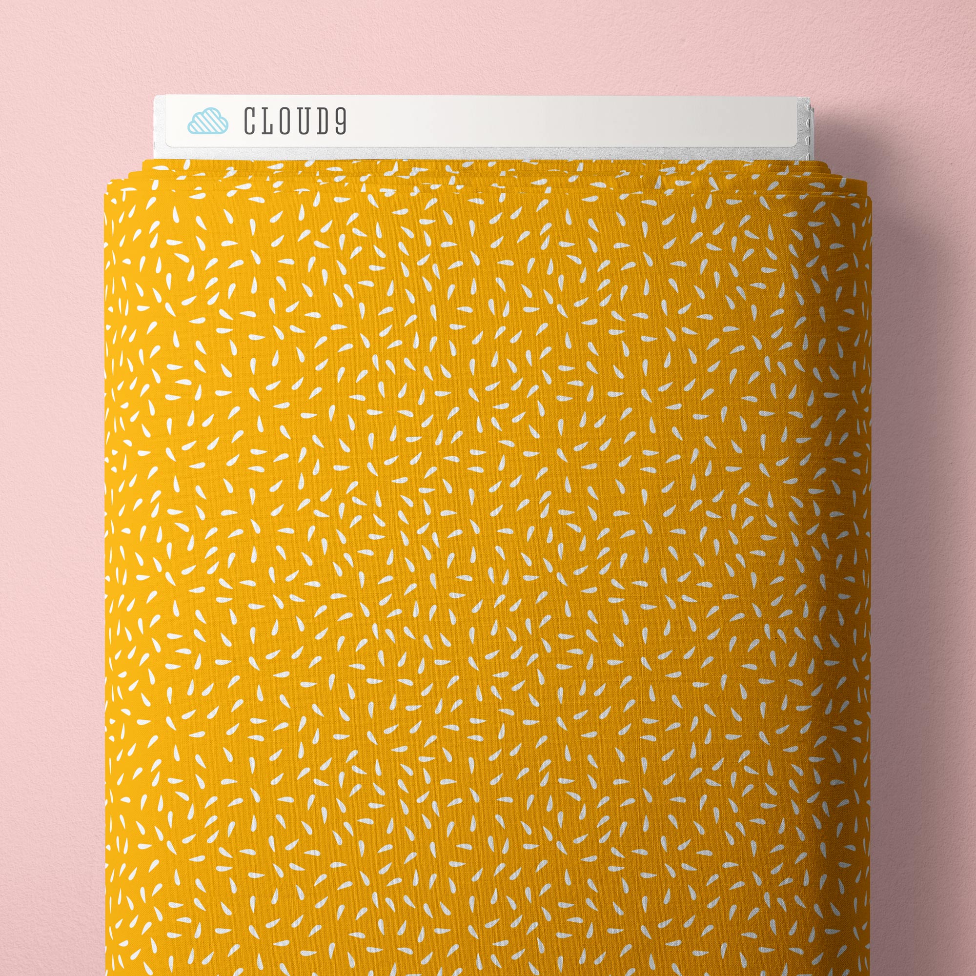 Fabric Cloud9 Yellow Little Seeds Bookworm by the Quarter Yard 228939