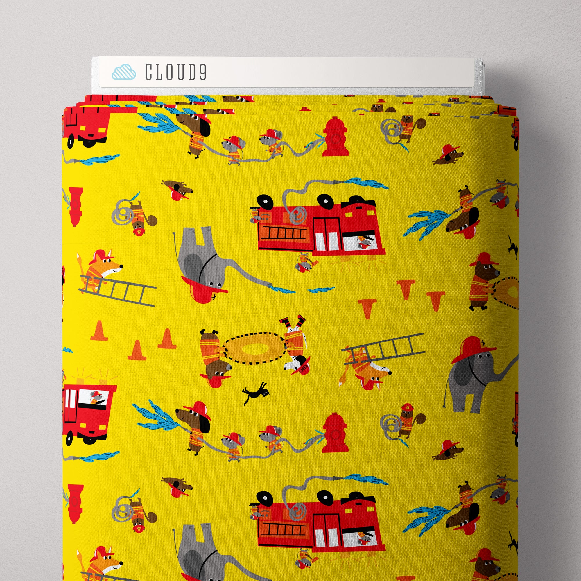 Fabric Cloud 9 To The Rescue Fire! Fire! Fire! by the Quarter Yard 228302