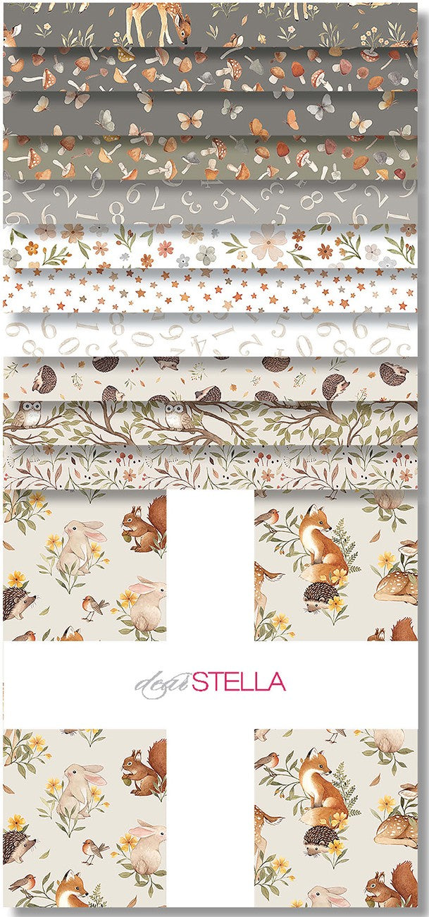 Fabric Dear Stella Count on Me 42pc 10" Squares CPSTELLA-SQUARE-COUNTONME