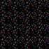 Colorful star pattern on a black background