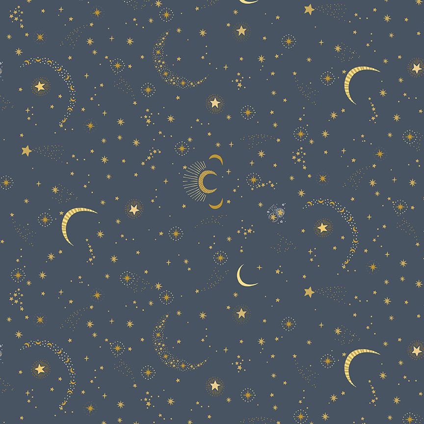 Fabric Dear Stella Designs Charcoal Nightfall Sting Like a Bee by the Quarter Yard D3275