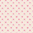 Pattern of pink hearts and small yellow stars on a light pink background