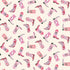 Pattern of pink rain boots with water droplets on a light background