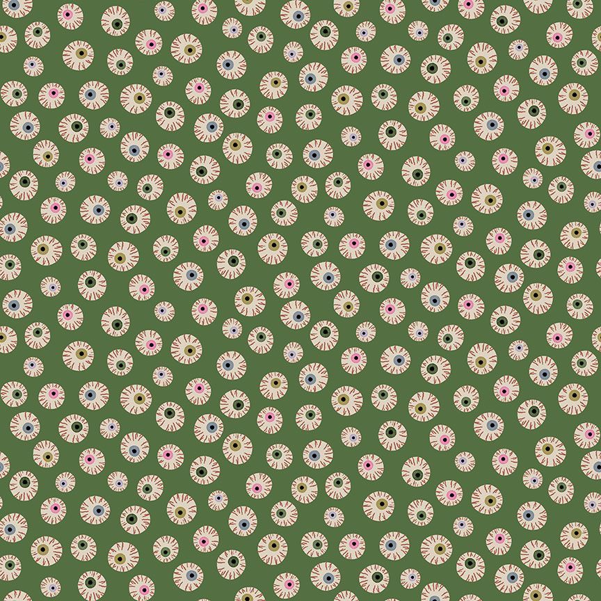 Fabric Dear Stella Designs Juniper Eye Candy Love at First Bite by the Quarter Yard D3481-JUNIPER