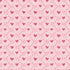 Pattern of pink hearts on a pink background