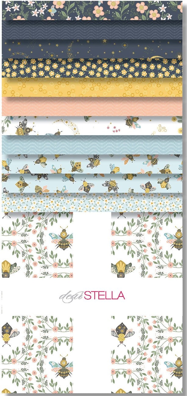 Fabric Dear Stella Designs Precuts Sting Like a Bee 42pc 10" Squares Bundle CPSTELLA-SQUARE-STINGLIKEBEE