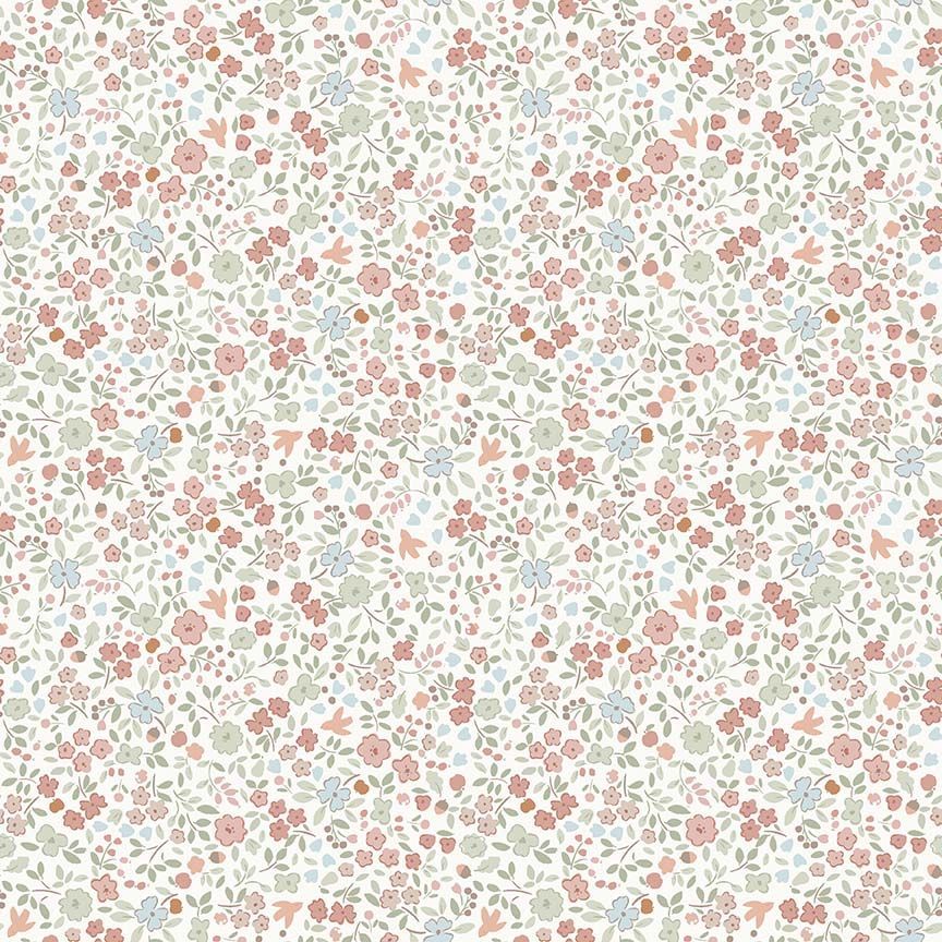 Small floral pattern on a white background
